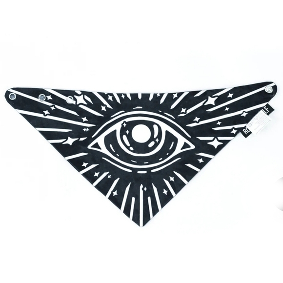 Rogue + Wolf ✦ “Give Me Treatos” Reversible Pet Bandana ✦ Black Ouija Vegan XS/S - Picture 11 of 14